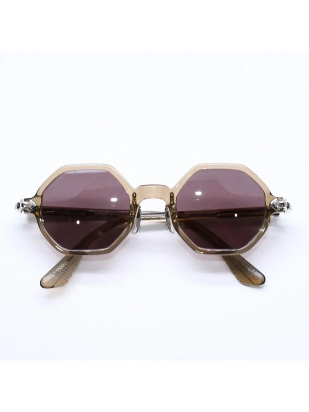 Chrome Hearts Clitco-a Sunglasses Eyewear 46 Flairnie Octagon Clear Olive